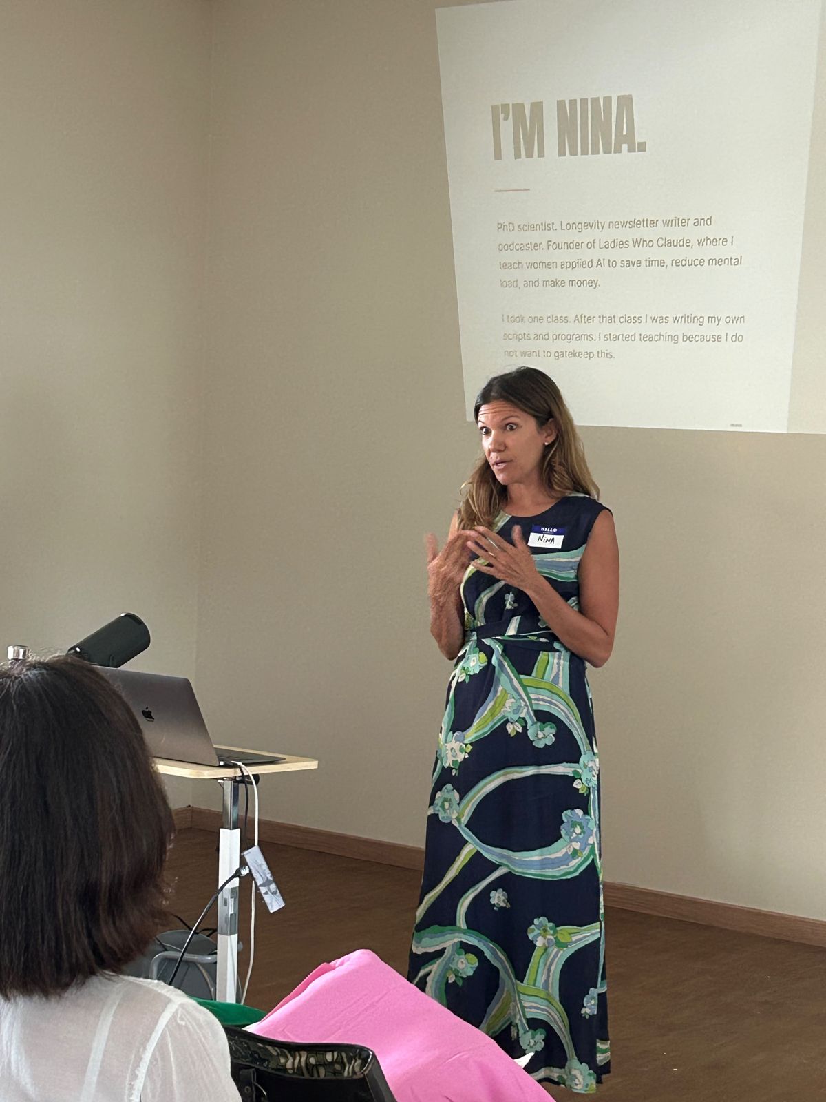 Dr. Nina Patrick speaking